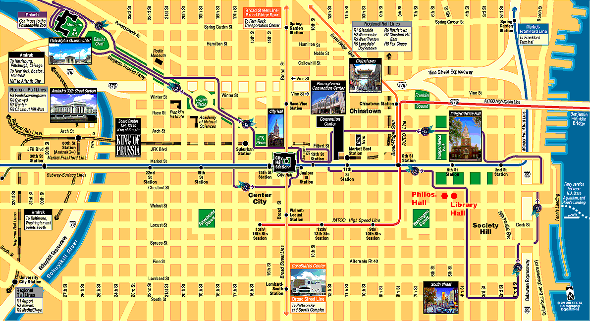 Image result for center city philadelphia map